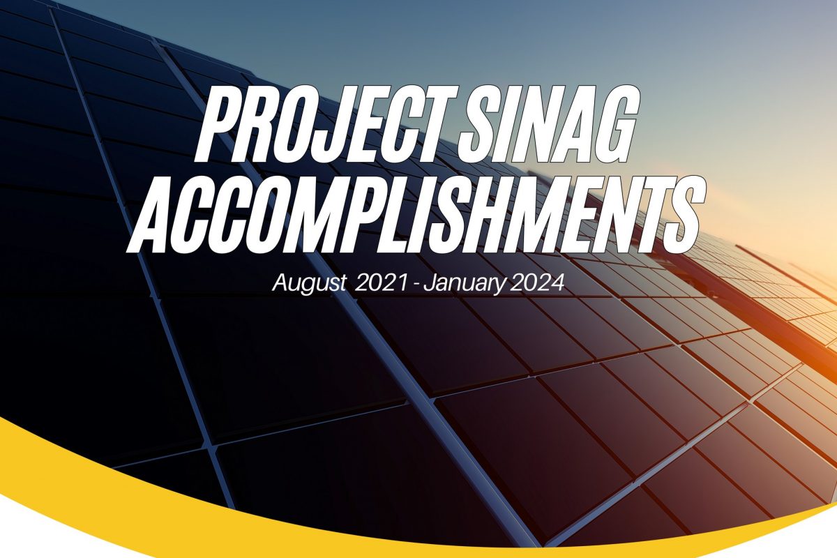 Project SINAG Accomplishments